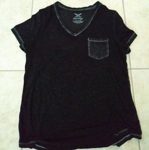 Black shirt with a pocket